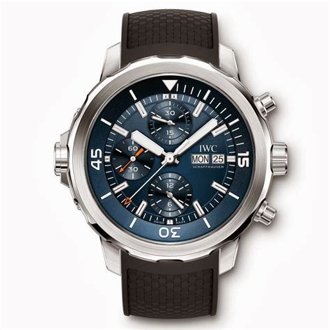 iwc aquatimer chronograph edition 'jacques yves cousteau' watch - iw376805|iwc aquatimer chronograph edition.